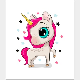 Cute Unicorn Posters and Art